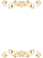 Luxury ornament design with classic style for greeting card.