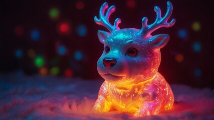 reindeer in the dark