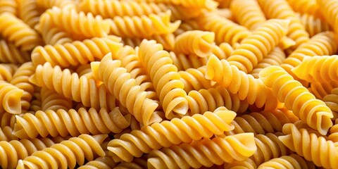 Close-up of Spiraled Pasta, Uncooked, Italian Cuisine ,pasta, food