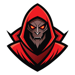 Assassin Head Gaming Mascot Logo Vector – Fierce Esports Avatar Illustration for Stealth and Combat Design
