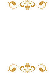 Luxury ornament design with classic style for greeting card.