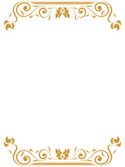 Luxury ornament design with classic style for greeting card.