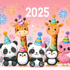 Fototapeta premium 2025 year