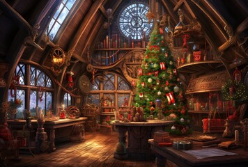 Obraz premium Santa's Workshop