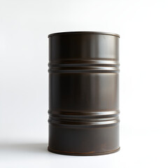 oil barrel on minimal background