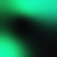 Abstract dark green black grainy gradient background, noise texture, pastel background