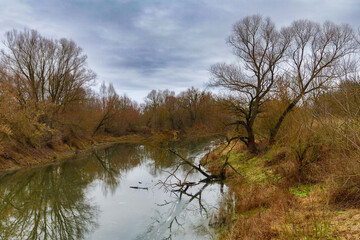 The Bug River in autumn, near Kryłów.
