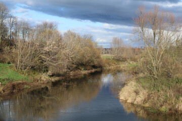 The Bug River in autumn, near Krył&oacute;w.