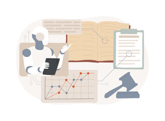 AI-Powered Predictive Analytics abstract concept vector illustration.