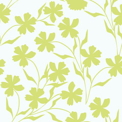 Beautiful floral design featuring intricate blossoms and leaves in soft pastel shades. Ideal for fabric, wallpaper, and digital projects. High-resolution, seamless, and versatile