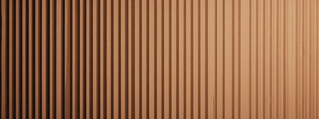 Corrugated metal surface, copper-colored, horizontal ribbed texture, industrial material, minimalist abstract background, metallic sheen, rhythmic pattern, architectural detail, warm tones, repetitive
