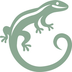 Logo, icon, tattoo of a lizard