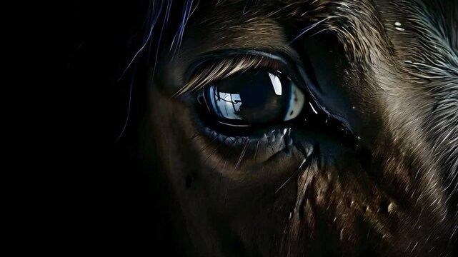 Video Recreation of eye horse
