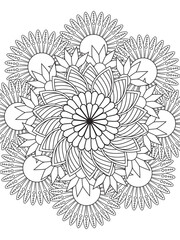 Flowers Coloring Pages For Adules