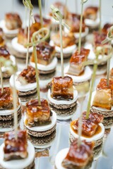 Assorted Canapés at Banquet
