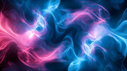 Obraz premium Vibrant Abstract Neon Background in Electric Blue and Pink