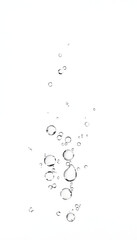 Isolated water drops against transparent background isolated with white highlights, png