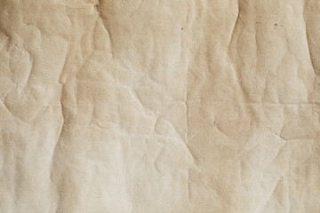 Old crumpled brown paper texture