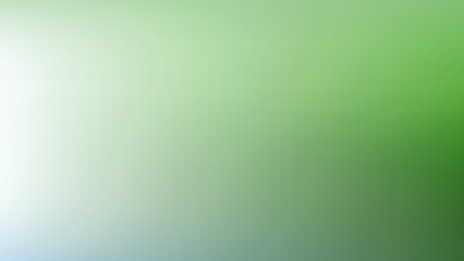 an abstract or blurred image with a gradient of colors. It transitions from a light green on the left side to a darker green on the right side, with some areas of white and blue blending in