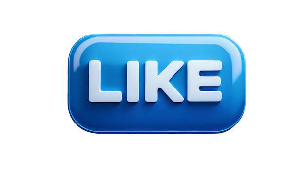 thumb up icon without background. LIKE botton for social media 