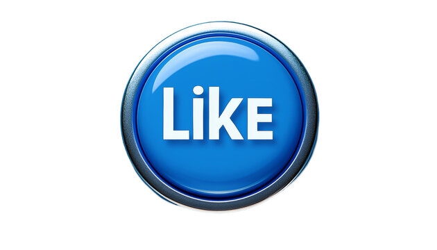 thumb up icon without background. LIKE botton for social media 