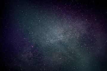 Night sky with stars field and Milky Way