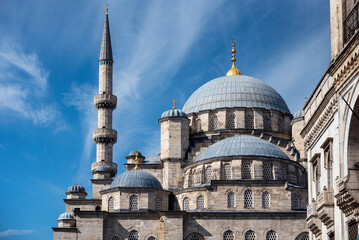 Obraz premium New Valide Sultan Mosque in Istanbul, Yeni Valide Sultan Camii.