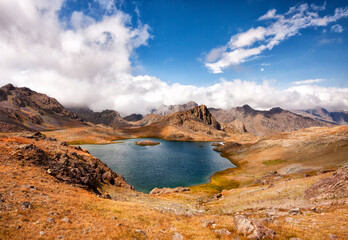 A district famous for its crater lakes. İspir, Erzurum, Turkey