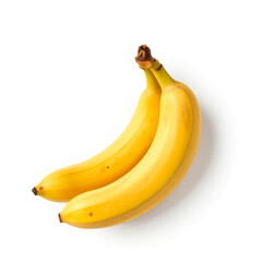 fresh banana on an isolated background