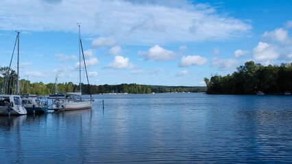 Obraz premium Ausblick über den Scharmützelsee bei Bad Saarow