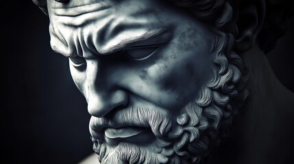 Inspirational Greek and Roman Stoic Statues for Motivational Philosophy

