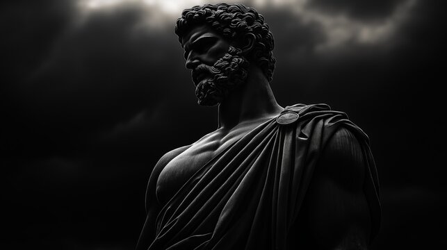 Inspirational Greek and Roman Stoic Statues for Motivational Philosophy
