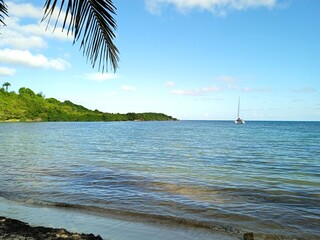 La mer sous le ciel bleu
