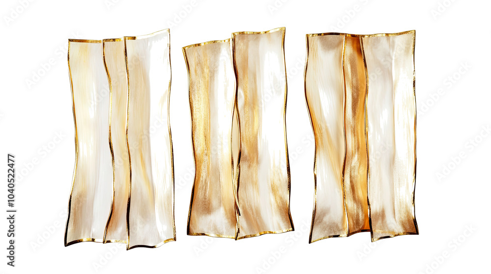 Poster elegant rectangle gold frames for creative presentations and displays generative ai