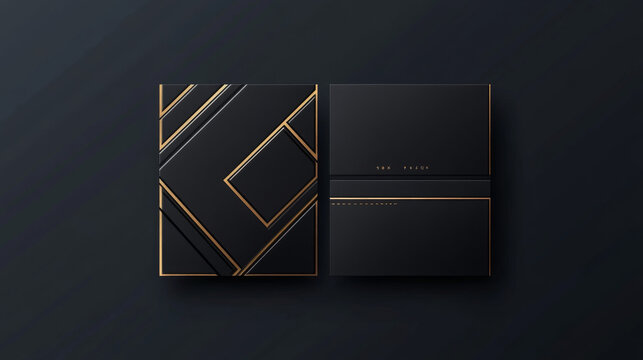 A luxury and elegant business card design featuring a dark gradient abstract background, crafted as a vector illustration ready for print.
- Powered by Adobe