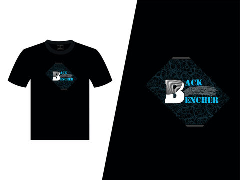 Back Bencher Vector Black T Shirt Design