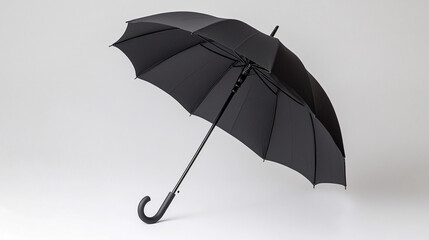 Black Umbrella Protection Rain Rainy Weather Accessories
