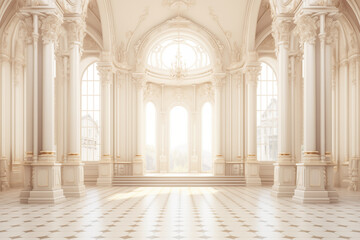 Palace interior background castle hall