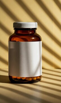 bootle pills with sunlight