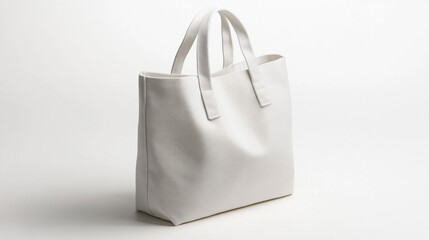 White Canvas Tote Bag Mockup   Blank Shopping Bag Design