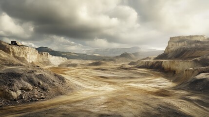 Fototapeta premium The Harsh Reality of Mining Degradation