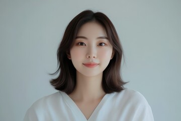 Chic Indoor Portrait of a Stylish Korean Female