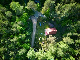 small house in the forest