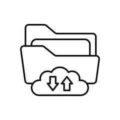 Cloud Transfer vector icon