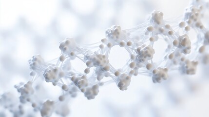 A detailed close-up of a nanoscale DNA origami structure, demonstrating programmable nanotechnology for molecular assembly, Nanotechnology style