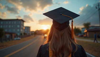 Graduation Celebration Concepts, Caps, Gowns, and Diplomas, Education and Ceremony