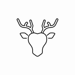 deer head icon sign vector