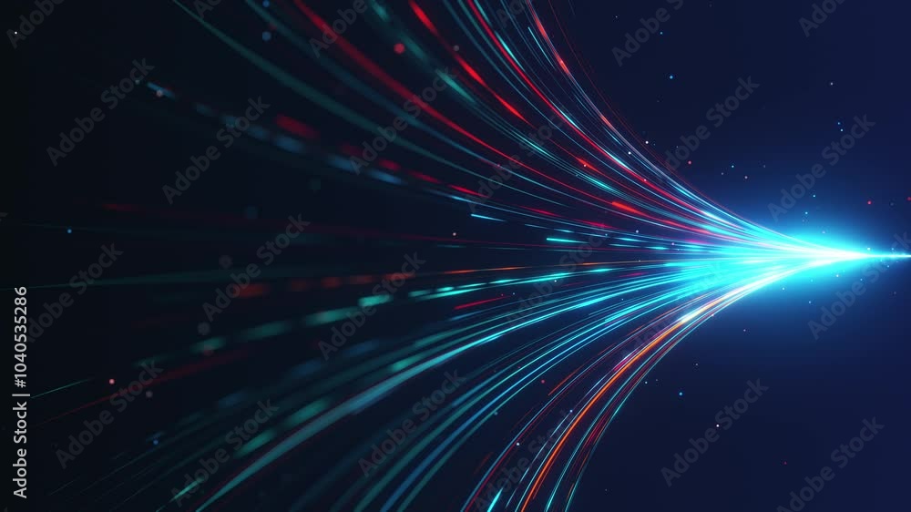 Poster dynamic flow of light particles an abstract design concept that inspires creativity abstract backgro
