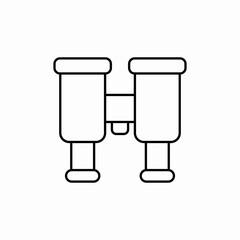 hunting binoculars icon sign vector