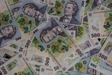500 LEI banknote details - Romanian money